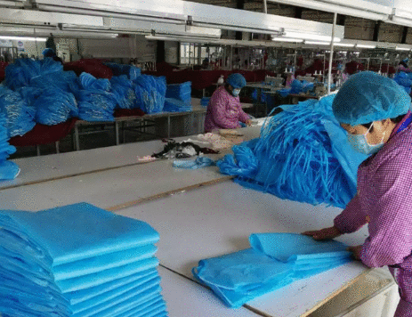 枣庄市中区一服装企业获批生产隔离衣，每天可生产2000套