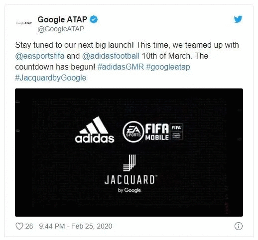 谷歌携手阿迪达斯和 EA 即将推出智能服装