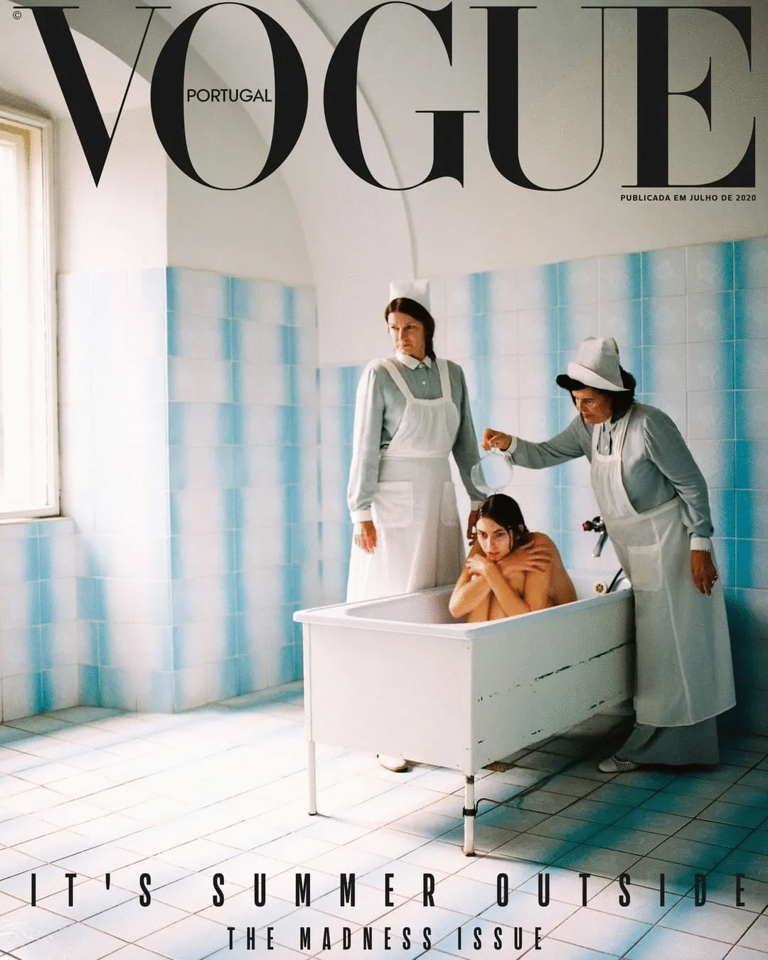 葡萄牙版Vogue封面引争议 被批评“将精神病塑造成美学”