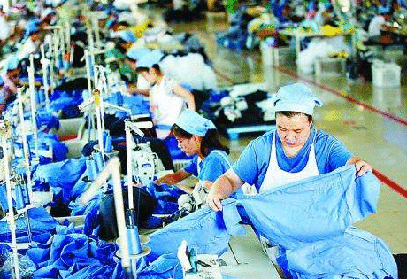 烟台纺织品服装业半年出口额48.28亿元